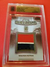WALTER PAYTON JUMBO GAME USED JERSEY PATCH CARD 1 0F 1 CHICAGO BEARS FAMOUS FAB