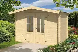 Gartenhaus ca. 300x250 cm Gerätehaus Blockhaus Schuppen Qualität Holz 28 mm - Bild 1 von 3