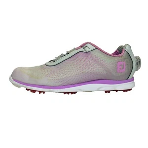 Footjoy Womens FJ Empower 98015 Purple Low Top Bow Spikeless Golf Sneakers Sz 7M - Picture 1 of 12