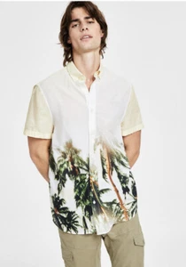 Guess Men's Eco Collins Printed Button-Down Shirt. Sz S. $79 Value - Picture 1 of 4