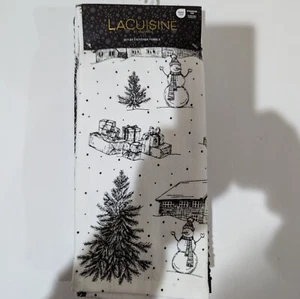 NEW Lacuisine by Kassadex, Set of 4 Kitchen Towels. Black and White - Picture 1 of 6