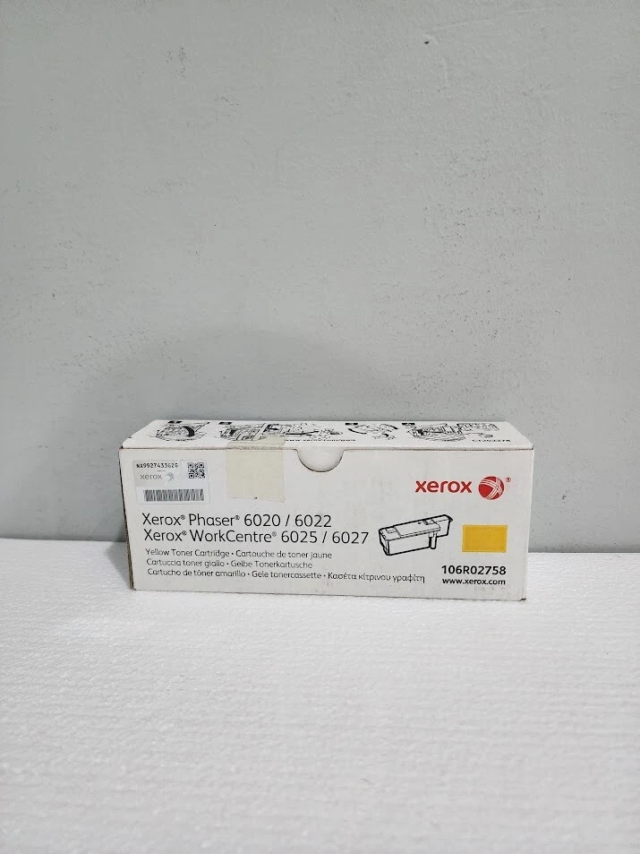 Xerox 106R02758 Yellow Standard Yield Toner Cartridge Xerox Phaser 6020 - Image 1 of 1