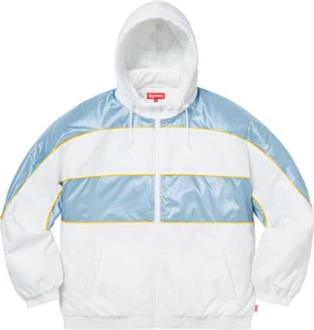 Supreme Sports Piping Puffy Jacket White FW19 Size Large BRAND NEW RARE Coat - Picture 1 of 4