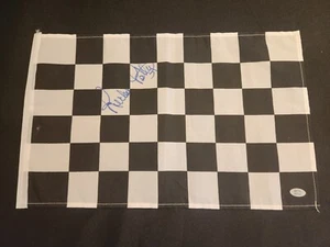 NASCAR Richard Petty Signed 12x18 Checkered Racing Flag PSA COA BUF - Picture 1 of 2