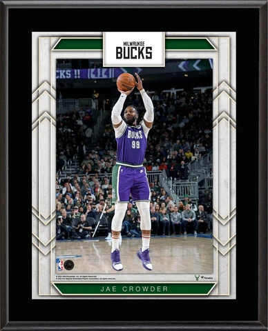 Jae Crowder Milwaukee Bucks 10.5" x 13" Sublimated Player Plaque Cover