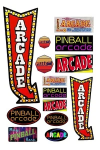 1:87 HO scale model pinball video arcade signs - Picture 1 of 1