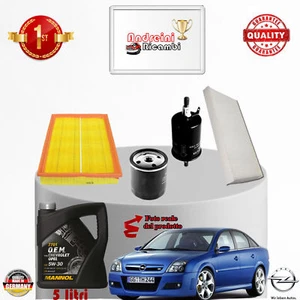 KIT TAGLIANDO FILTRI + OLIO OPEL VECTRA C 1.8i 16V 90KW 122CV DAL 2005 -> - Bild 1 von 2