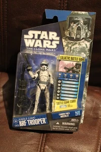 Star Wars The Clone Wars Blue Card Jungle Camo Arf Trooper cw24 - Picture 1 of 3