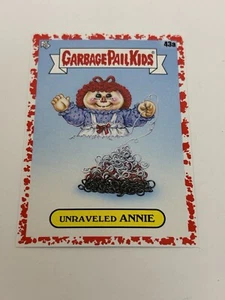 RARE 2022 Garbage Pail Kids Book Worms #52 Of Only 75 Made Unraveled Annie Red - Picture 1 of 10