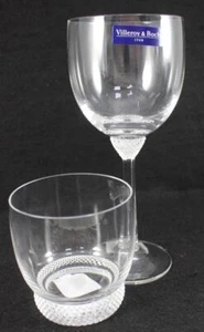 Villeroy and Boch Crystal Octavie Group of Double Old Fashioned and Water Goblet - Picture 1 of 7
