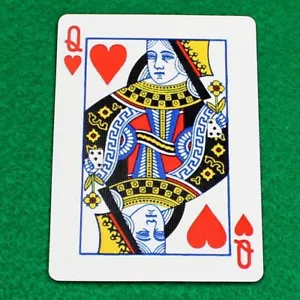 Queen Hearts Reveal 5 of Spades, Red Bicycle Gaff Playing Card Custom Printed - Picture 1 of 2