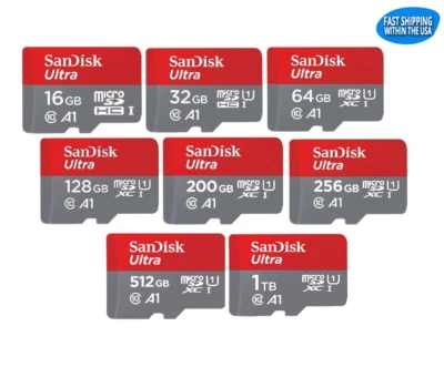 Lote de tarjetas de memoria Sandisk MicroSD Ultra para Steam Deck Nintendo Switch New3DS XL Foto 1 de 4
