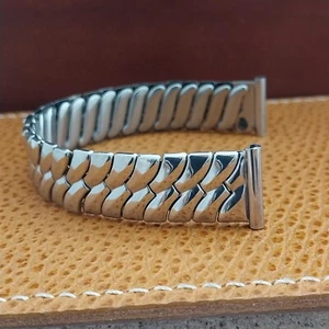 5/8" Classique USA nos Stainless Steel Expansion 1940s Vintage Watch Band - Picture 1 of 6