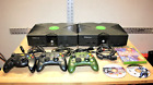 Vintage Xbox Lot 2 Consoles 3 Controllers 3 Games For Parts Or Repair