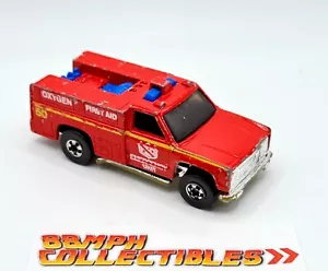 Very Nice Hot Wheels 1974 Rescue Vehicle-Emergency Unit 50 First Aid Fire Truck - Picture 1 of 7
