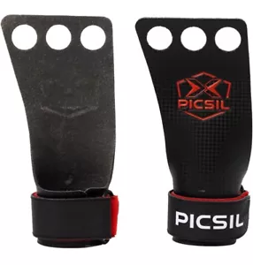 PICSIL RX Grips - Manopole in Carbonio per Cross Training, Ginnastica 3 Fori, Rosso - Foto 1 di 4