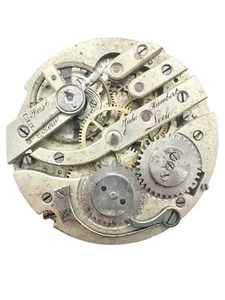 Antique 1800s High Grade Three Finger Jules Humbert Swiss Pocket Watch Movement - Picture 1 of 4