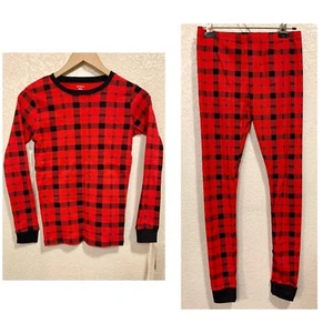 Carter s Red Plaid Holiday Unisex Pajamas Set Kids 14 NWT - Picture 1 of 4