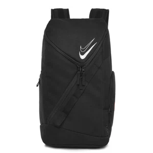 Nike Basketball Travel School Sport Casual Backpack - Black / Grey - Picture 1 of 9