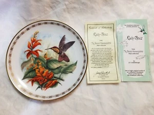 Ruby Topaz Hummingbirds - JF Landenberger - The Jeweled Hummingbird 1988 - Picture 1 of 10