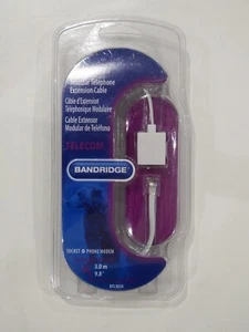 3m Bandridge Telephone Extension Cable RJ11 6P4C Male - RJ11 6P4C Female NEW - Picture 1 of 4
