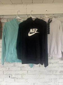 Lot of girls sweatshirts. Nike. Size Large 1 Hoodie 1 Zip Up Hoodie 1. 1/4 Zip - Picture 1 of 22