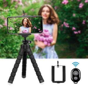 Flexible Bendable Octopus Tripod Mobile Phone Camera Stand Mount Holder Selfie - Photo 1 sur 17