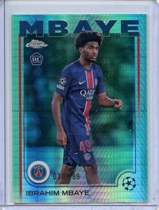 2024-25 Topps Chrome UEFA Club Comps Ibrahim Mbaye Aqua Prism 30/199 #15 - Bild 1 von 2