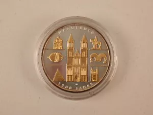 Deutschland 10 Euro 2005 Silber 1200 Jahre Magdeburg PP mit Gold 0,999. A18 - Bild 1 von 2