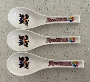Monchhichi Ceramic Spoons x3 *1974-2007 SEKIGUCHI*Made in Korea - Picture 1 of 6