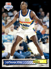 1992 Upper Deck LaPhonso Ellis #4 Denver Nuggets Basketball Draft Pick Rookie