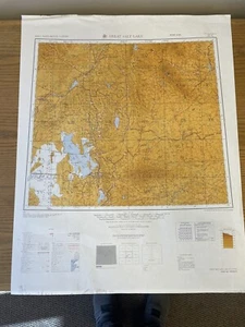 USGS Army Corp Great Salt Lake Utah Idaho Wy Colo 1961 Topographic Map 1:1000000 - Picture 1 of 1
