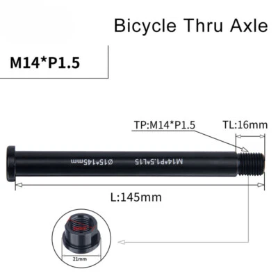 Bike Thru AxleFront Fork Shaft Quick Release Thru Axle 15*100mm for Bike Fork - Image 1 of 4