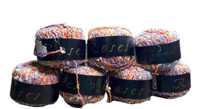 6 Karabella Yarn Roses Fashion Red Blue Yellow Italy Viscose Polyester Color 4 - Picture 1 of 9