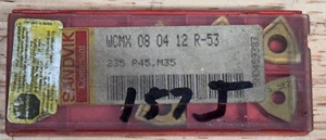 Insertos de carburo SANDVIK WCMX 08 04 12 R-53 WCMX08041212 5 piezas NUEVO 157J - Imagen 1 de 2