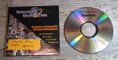 Practice Makes Perfect SPANISH Learning Company Windows Macintosh Version 1.0 - Image 1 of 2