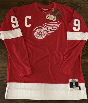 Camiseta deportiva Mitchell & Ness Power XLT $225 NUEVA CON ETIQUETAS '61 HOWE #9 DETROIT RED WINGS NHL $225 Foto 1 de 4