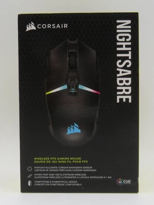 Corsair Nightsabre Wireless RGB FPS Gaming Mouse NEW SEALED - Image 1 of 3