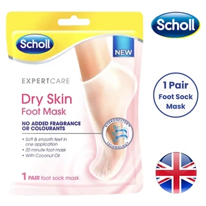 Scholl Dry Skin Foot Mask Moisturising Socks for Dry Skin Relief - Pack of 1-6 - Picture 1 of 12