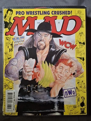 Mad Magazine February 1998 #366 Pro Wrestling Crushed - Undertaker WCWS WWF WWE - Image 1 of 2