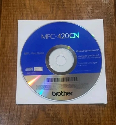 CD de instalación Brother MFC-420CN MFL-Pro Suite usado  Foto 1 de 4