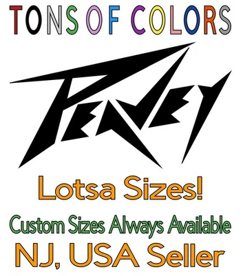 Peavy Amps 模切乙烯基贴花电吉他摇滚音乐重金属传奇 — 第 1/4 张图片