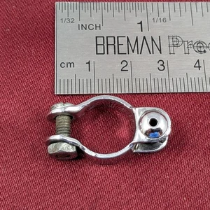 Unbranded Rear Stay Cable Stop/Guide 13.5mm Chrome - Picture 1 of 5