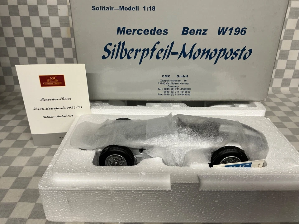 1/18 CMC M - 006 MERCEDES BENZ W196 SIGNED STIRLING MOSS 1954/55 SILVER ARROWS - Image 1 of 4
