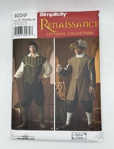 Costume Simplicity Cucire Modello #4059 Collezione Rinascimento Taglia 30-48 XS-XL NUOVO - Foto 1 di 2