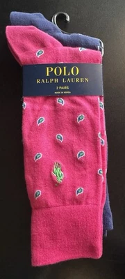 POLO RALPH LAUREN 2 упаковки 1 синий/1 розовый платье носки размер обуви 6-12,5» - Изображение 1 из 2