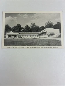 Lincoln Motel Vintage Postcard Route 146 Between Anna And Jonesboro Illinois - Picture 1 of 2