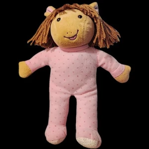 Vintage D W Arthur Schwester Plüsch 6 Zoll rosa gepunktet Pyjama Baby Garn Eden 1994 DW - Bild 1 von 11