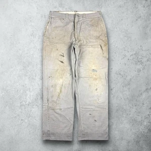 Vintage 50s Penney's Big Mac Distressed Chino Pants Sanforized 31x30 Workwear - Picture 1 of 11