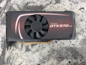 EVGA NVIDIA GeForce GTX570 HD 1.2G012-P3-1571-B1 Video Card - Picture 1 of 7